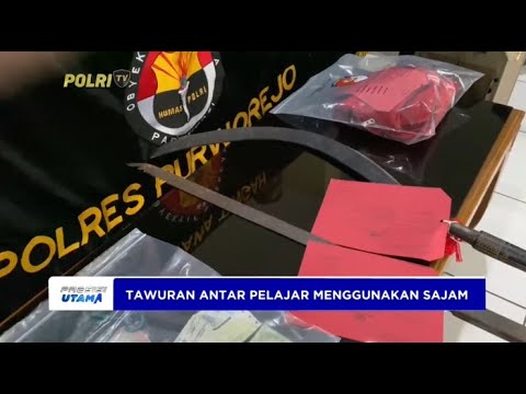 POLRES PURWOREJO AMANKAN PELAJAR TAWURAN BAWA SAJAM