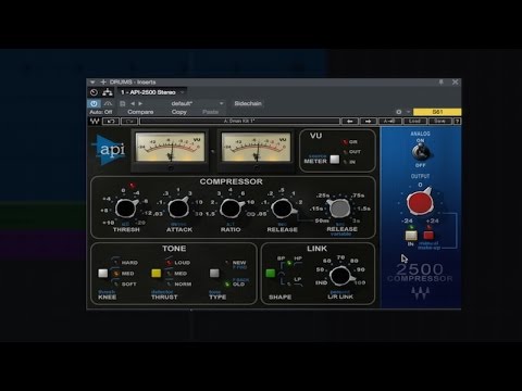 Review Of Waves API 2500 Compressor Plug-in
