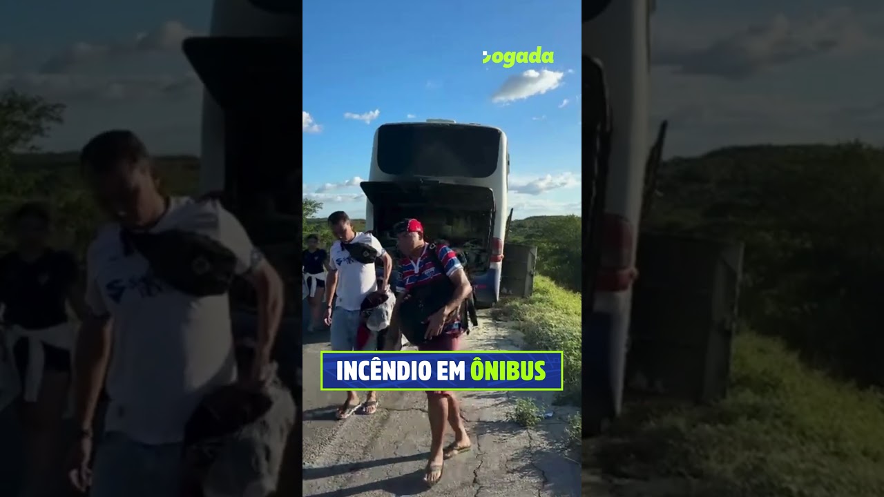 Imagem da notícia Ônibus com torcedores do Fortaleza tem princípio de incêndio a caminho da Bahia