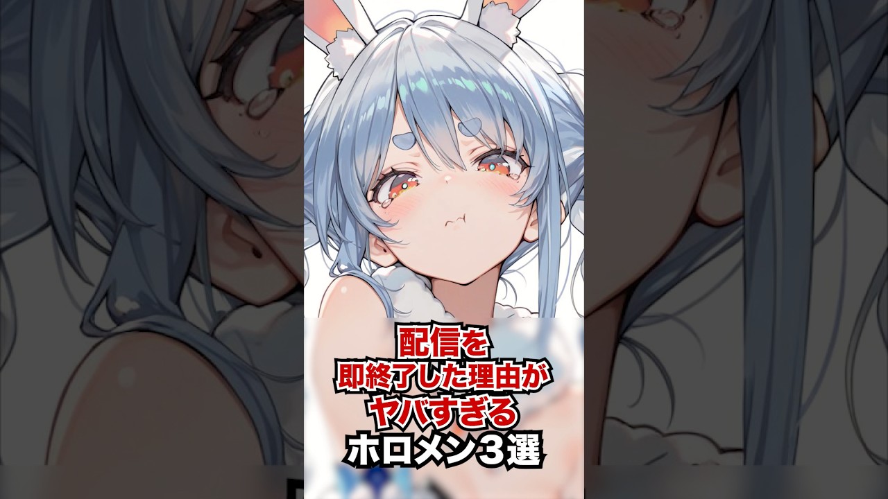 配信を即終了した理由がヤバすぎるホロメン3選 #ホロライブ #ホロライブ切り抜き #vtuber #雑学