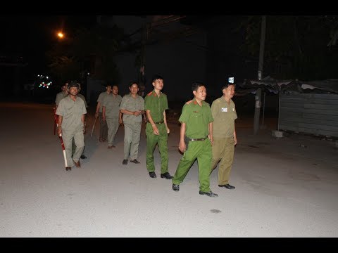 Công an Vĩnh Lộc A tuần tra đêm