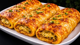 Mischen Sie einfach 2 Eier und Kartoffeln! Ich habe noch nie so leckere Kartoffelrollen gegessen!