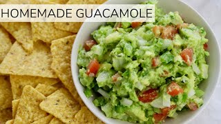 HOMEMADE GUACAMOLE | easy guacamole recipe