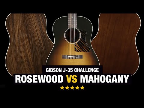 Mahogany vs Rosewood - Gibson J-35 Custom Challenge