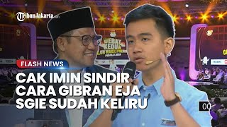 Cak Imin Balik Meledek Gibran, Harusnya Eja SGIE Pakai Inggris Bukan Bahasa Indonesia