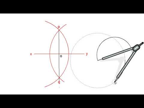 Divide a line and an arc into two equal parts