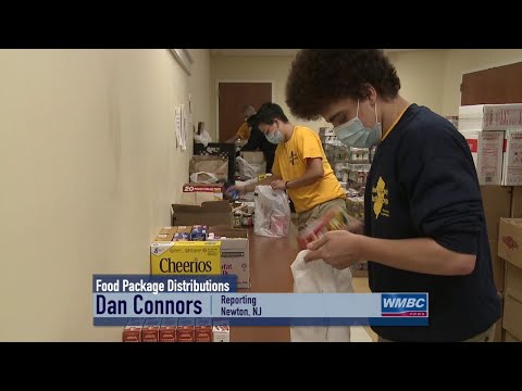 NJ Newton Volunteering & Food Package Distribution