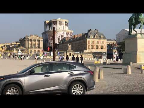 180712 Caminhe da estação Gare de Versailles Château Rive Gauche até o Palácio de Versalhes