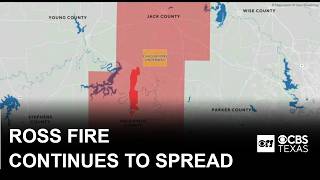Ross Fire burning west of Fort Worth spreads to more than 25,000 acres, 5% contained