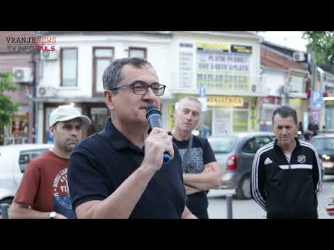 Zoran Dimić, prof.  Filozofskog fakulteta u Nišu, obraćanje na 3. protestu Vranje protiv nasilja.