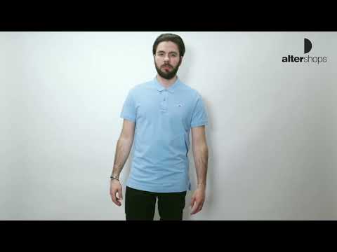 Tommy Hilfiger SLIM PLACKET POLO Γαλάζιο DM0DM15940