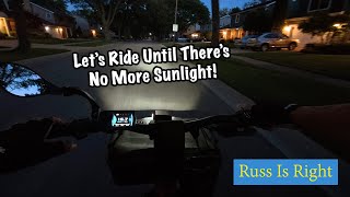 I'll Ride Until It's Dark Outside. Is Riding Still Safe At This Time?