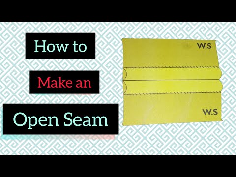 How to make an OPEN SEAM #seams #sewing