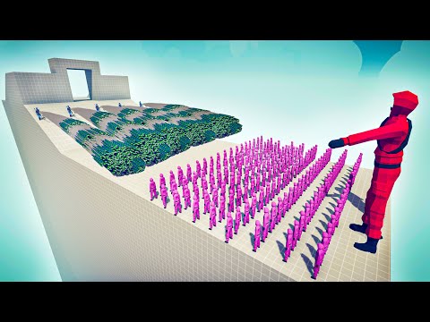 100x MASKED SQUID GAME + GIANT vs 5x EVERY GOD   Totally Accurate Battle Simulator TABS