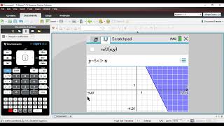 Graphing a System of Linear Inequalities using TINSPIRE