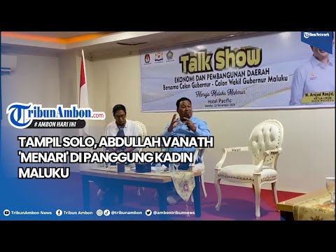 Tampil Solo, Abdullah Vanath 'Menari' di Panggung Kadin Maluku