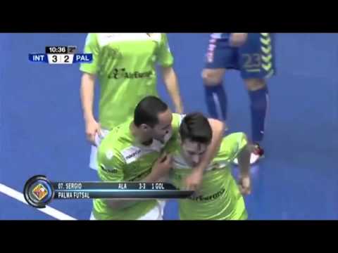 Gol de Sergio (3-3) en el Movistar Inter – Palma Futsal. J25 1ªDiv