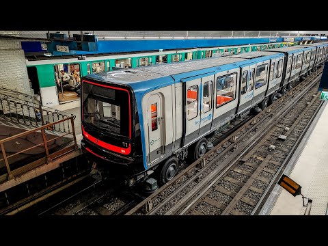 Métro Ligne 11 de Rosny Bois Perrier à Châtelet ( cabride )