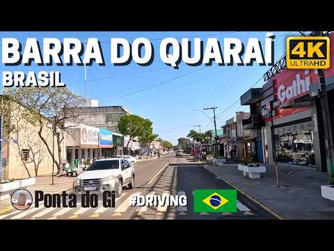 Del otro lado de la frontera | Recorriendo Barra do Quaraí #DRIVING 4K 2026 - BRASIL