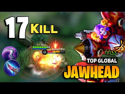 17 KILL! Jawhead Best Build 2023 [ Jawhead Top Global Gameplay ] By ῆῆჯჯ - Mobile Legends