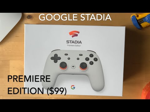 Google Stadia Premiere Edition Unboxing + Cyberpunk 2077 gameplay