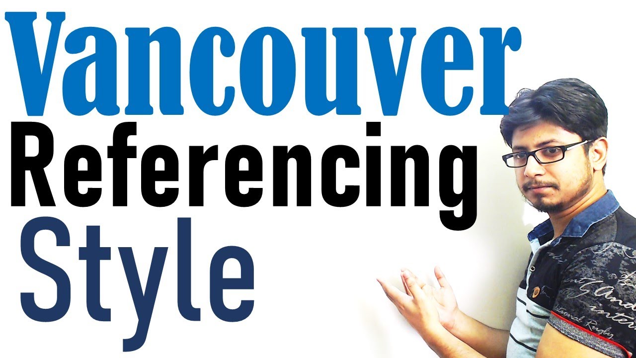 How do I create a Vancouver style reference?