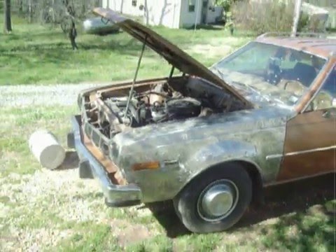 1977 AMC Hornet Sportabout- "The Cackle Wagon"- Startup with new distributor and EIC Module-