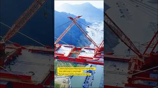 Steel Box Girder Lifting Of 254m Ultra High Pylon Cable Stayed Bridge