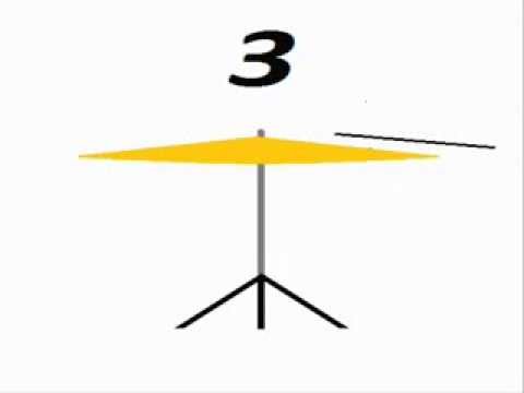 metronome 60 bpm 4 beat measures kickdrum and hi-hat