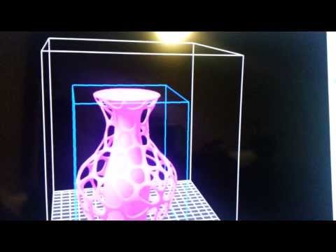 Solidoodle 3 printing Hybrid Core Vase from Thingiverse