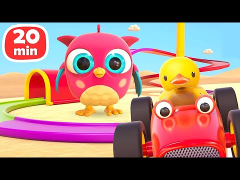 HopHop die Eule Kompilation. HopHop und seine Spielzeugautos. Cartoon für Kinder