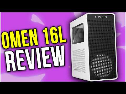 HP OMEN 16L TG03 Desktop PC 1TB SSD 32GB RAM (Intel Core i7-14700K Processor Turbo Boost to 5.60GHz, GeForce RTX 8GB GDDR7, Win 11) Business Gaming Computer video review thumbnail