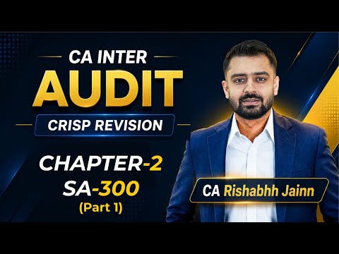 CA Inter Audit Crisp Revision | SA 300 Chapter 2