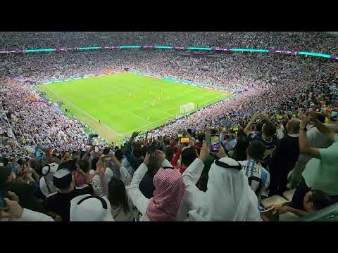 Messi Scores World Cup Goal, Crowd Goes Ballistic ~ Argentina Netherlands Qatar 2022 Lionel Messi