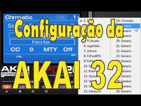 Configuração da AKai 32 pronta  como Baixar e configurar