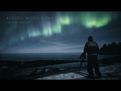 Real-Time Auroras in Senja, Norway (End of October 2021)