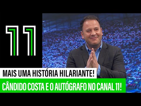 HILARIANTE: Cândido Costa e o autógrafo à entrada do Canal 11!