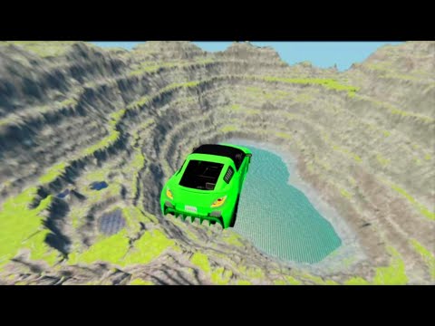 Water Car Splashes and Off Road Crashes #3 - BeamNG DRIVE |