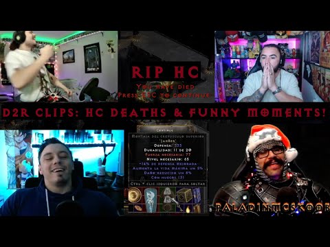 D2R CLIPS #36 - HC DEATHS, HUGE ENIGMA FAIL, INSANE SELF-FOUND CTA ROLL, FUNNY CLIPS & MORE!