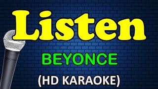 LISTEN - Beyonce (HD Karaoke)