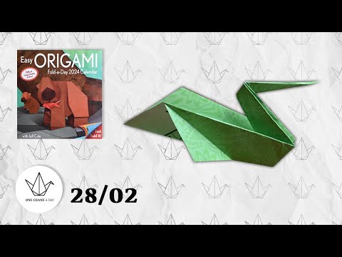 28/02 - Pelican - Easy ORIGAMI Calendar 2024