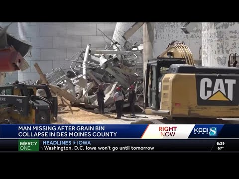 Crews searching for missing man after grain bin collapse