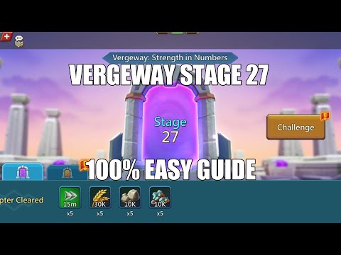 Lords mobile Vergeway Stage 27|Vergeway Strength In Numbers Stage 27 Easiest Guide