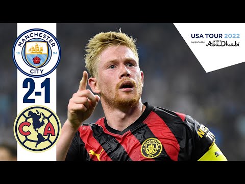 HIGHLIGHTS! Man City 2-1 Club America | De Bruyne Scores Screamer in Houston!