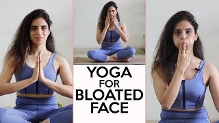 Face Yoga for bloating | Easy Asanas for Bloated Face | Yoga with Mansi Gulati | Fit Tak