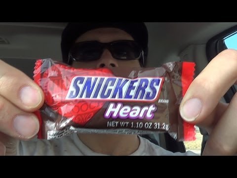 Snickers Heart Candy Bar for V-Day (Snacking on the Run 20) #BadJoke