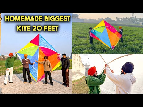 WE MAKE WORLD'S BIGGEST KITES AT HOME😍 - 100% FLYING EASY WAY😱 - BEING BRAND