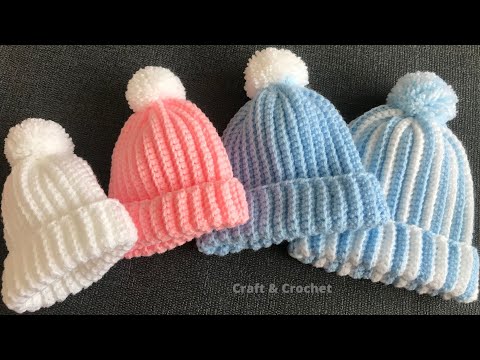, title : 'Easy & fast crochet baby hat/crochet beanie/crochet for beginners'