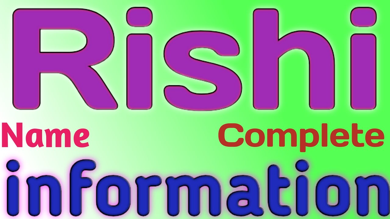 Rishi Name Meaning | Rishi Name Full Details | Rishi Naam Ki Rashi | The Secret of Name