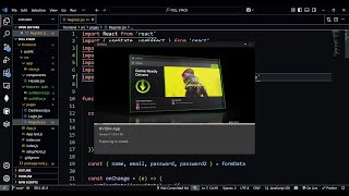Download the video "UseSelector and UseDispatch: AuthReducer, AuthService, Creating Slice, and Initial State - Fullstack"